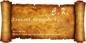 Czeizel Kristóf névjegykártya