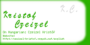 kristof czeizel business card